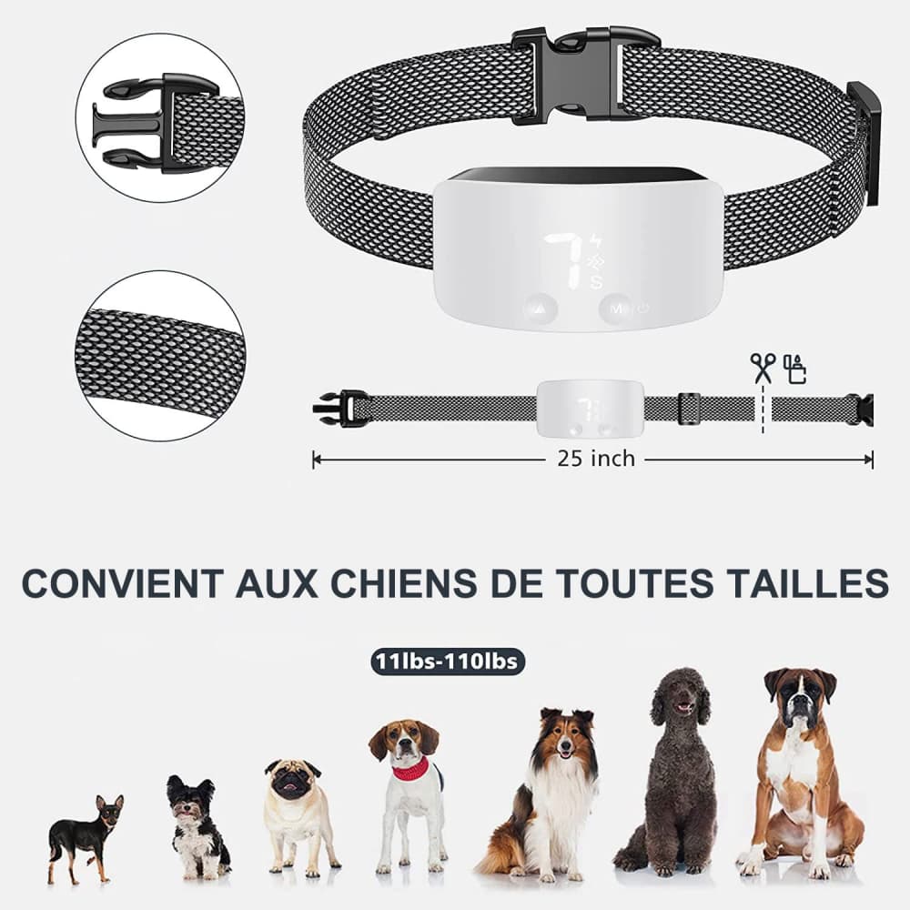 Automatique Anti-Aboiement pour Chien Collier de Dressage chien