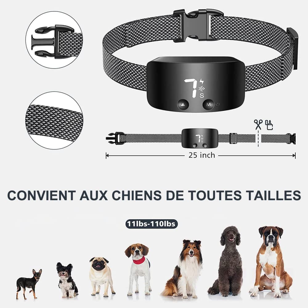 Automatique Anti-Aboiement pour Chien Collier de Dressage chien