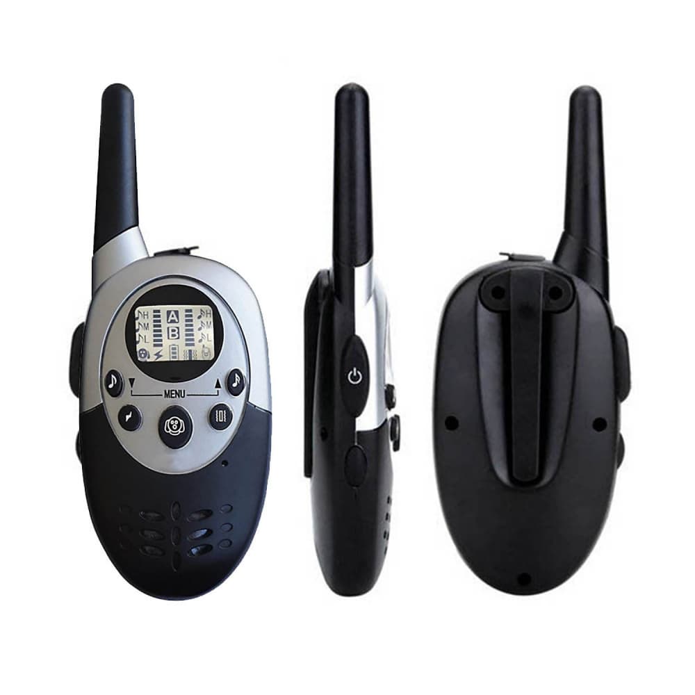 Collier dressage 2 chiens Electrique Rechargeable et Etanche 1000 mètre Télécommande LCD Ecran